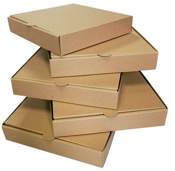 Caja de Pizza Grande de 380 x 380 x 45 mm (38 x 38 x 4.5 cm) - Paquete de 25 unidades